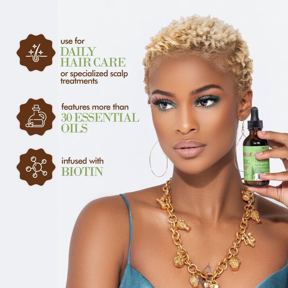 Mielle Rosemary Mint Huile fortifiante pour cuir chevelu et cheveux Croissance & soin naturel