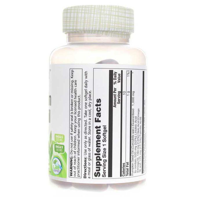 Solaray Huile de graines de citrouille 1000 mg 90 Softgels