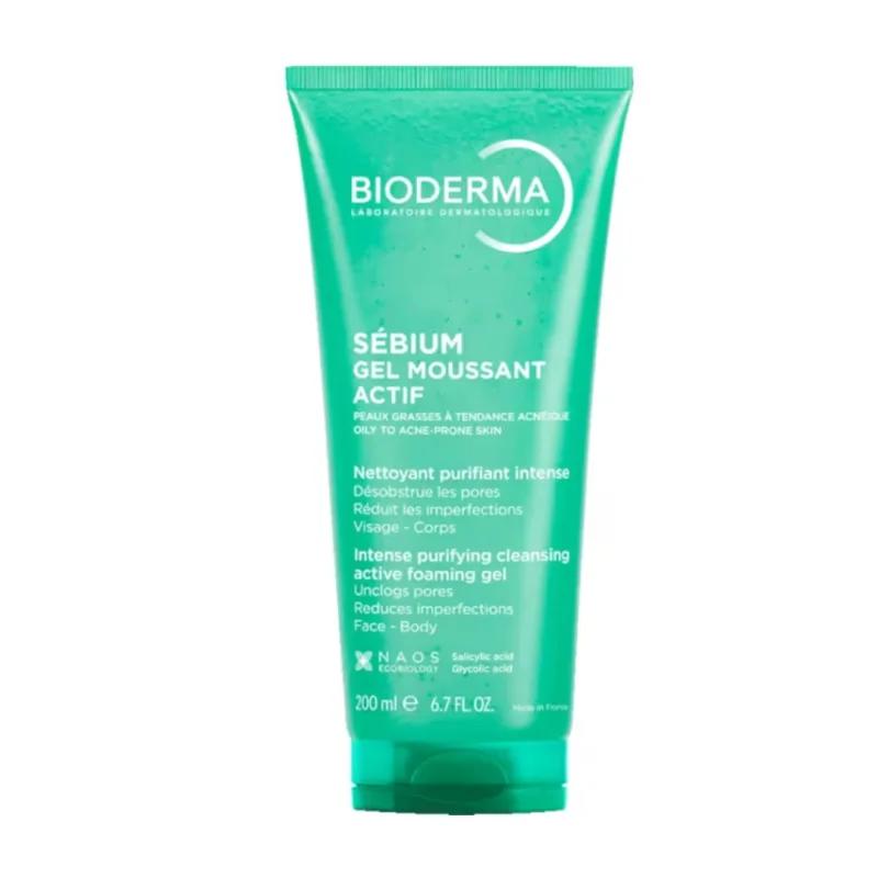 Bioderma SEBIUM GEL MOUSSANT ACTIF NETTOYANT PURIFFIANT INTENSE 200ML