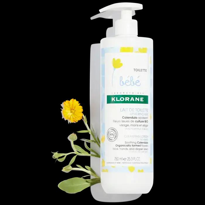 Klorane BEBE LAIT DE TOILETTE SANS RINCAGE 500ML