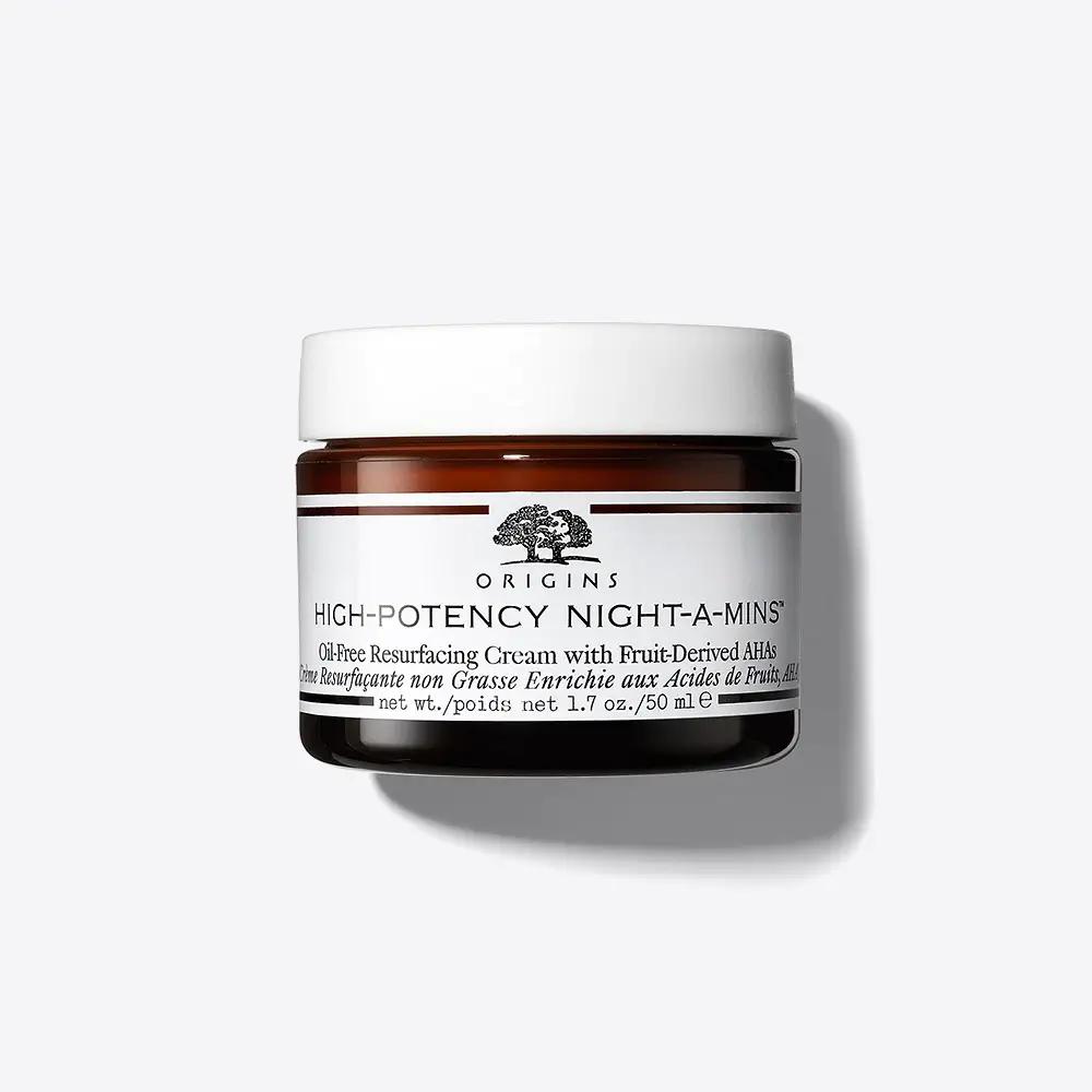 ORIGINS HIGH-POTENCY NIGHT-A-MINS CREME RESURFACANTE NON GRASSE EN RICHIE AUX ACIDES DE FRUITS AHA