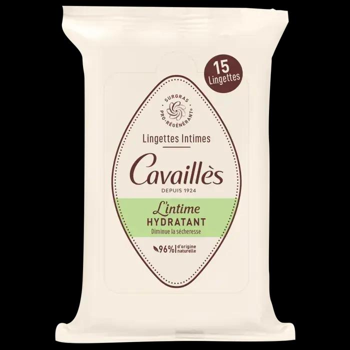 Rogé Cavaillès Lingettes Intimes Sécheresse Olivier Nourrissantes 15 lingettes