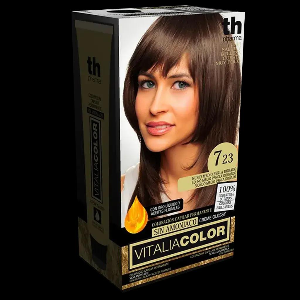 TH PHARMA V-COLOR N7.23 MEDIUM GOLDEN PEARL GOLD