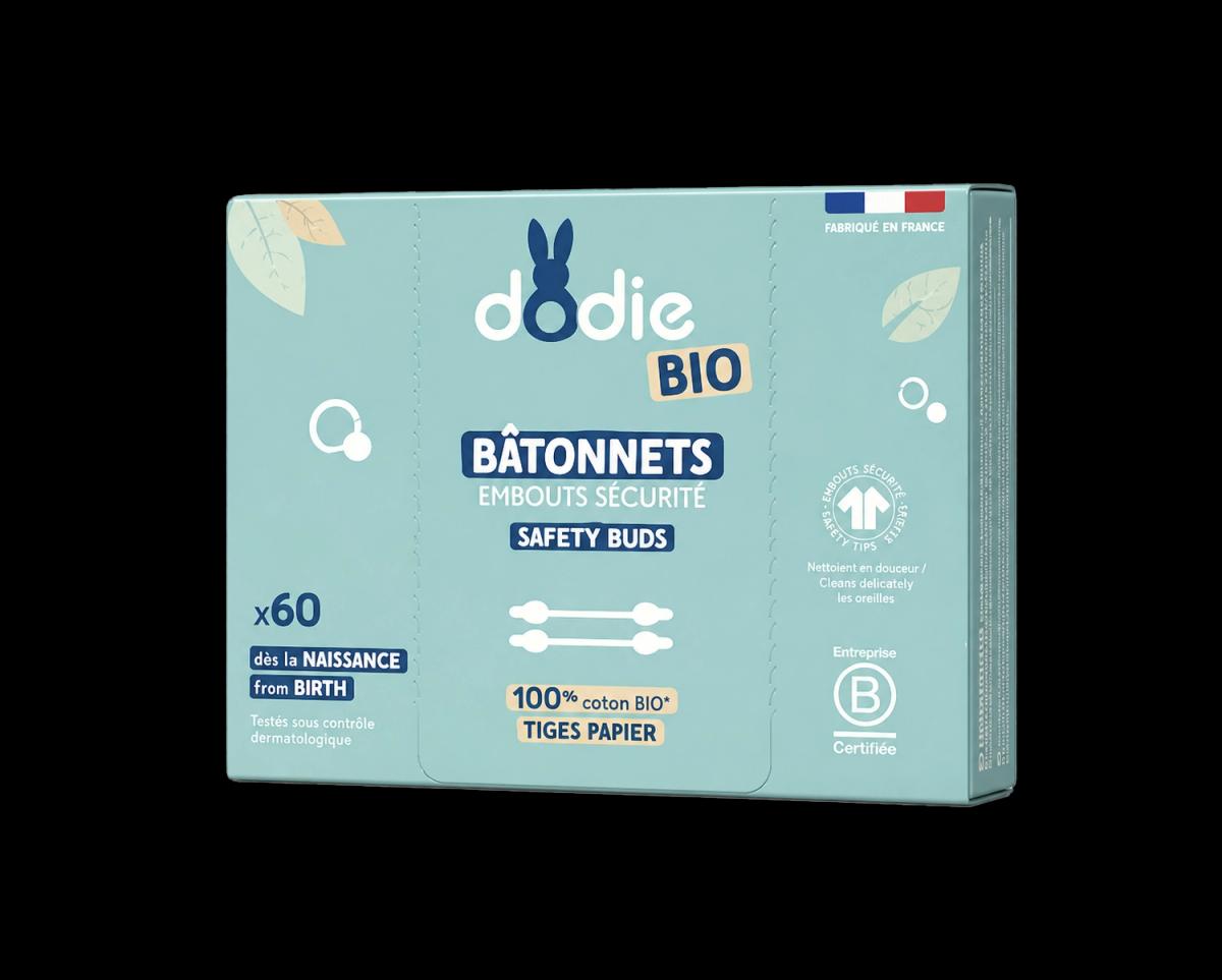 Dodie Buds Safety Tips 100% Organic Cotton 60 Buds