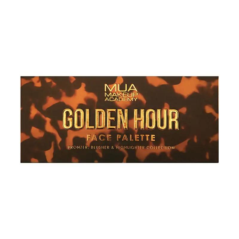 MUA MAKEUP GOLDEN HOUR FACE PALETTE BRONZER.BLUSHER & HIGHLIGHTER COLLECTION