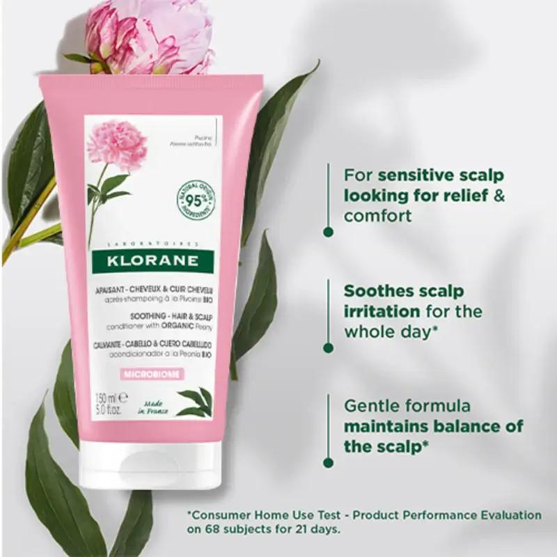 Klorane Pivoine Après Shampooing Apaisant 150 ml