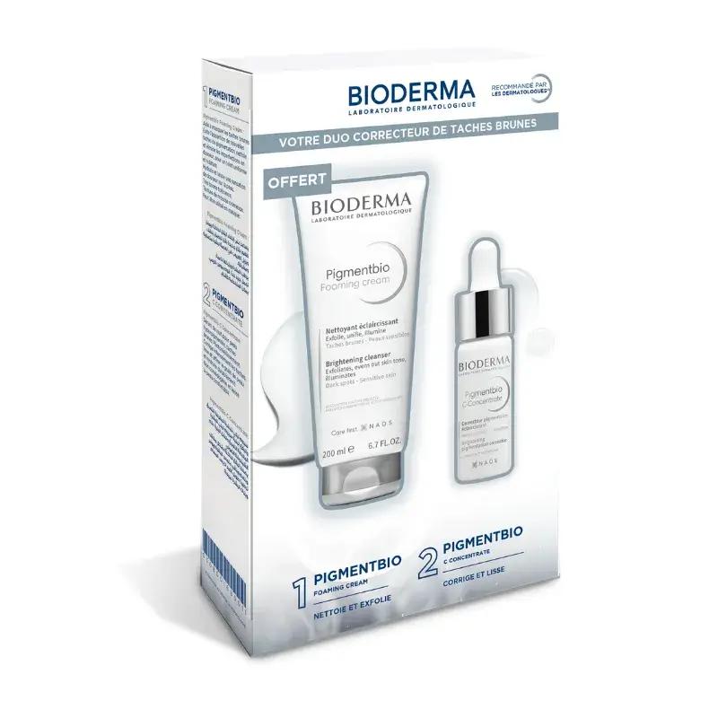 Bioderma Pigmentbio C-Concentrate Correcteur Pigmentaire Éclaircissant = Foaming Crème 200 ml Offerte