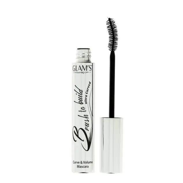 GLAM’S BRUSH TO BUILD ULTRA CURVED MASCARA BLACK 414