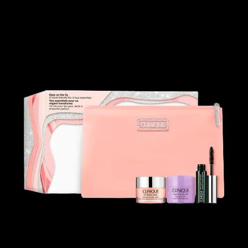 Clinique Coffret (mascara/3,5ml + crème contour des yeux/15ml + baume démaquillant/15ml + trousse de toilette/1pcs)