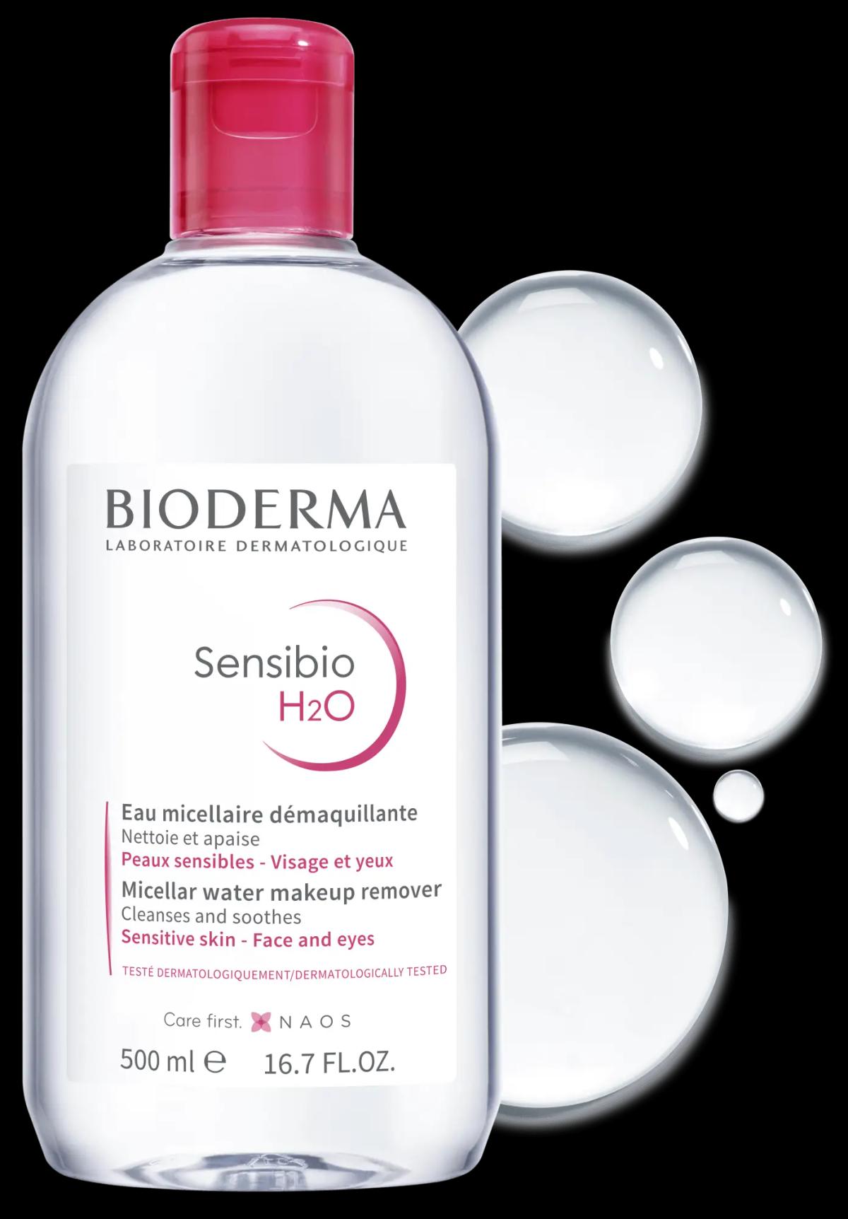 Bioderma SENSIBIO H2O EAU MICELLAIRE DEMAQUILLANTE NETTOIE ET APAISE 500ML