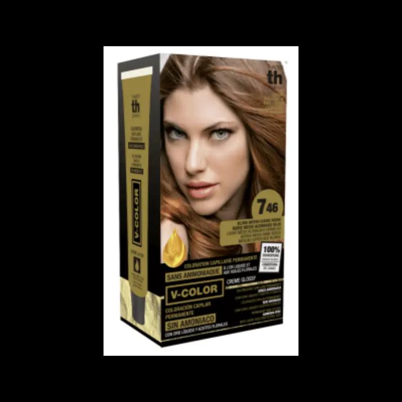 TH PHARMA V-COLOR N7.46 BLOND MOYEN CUIVRE ROUGE