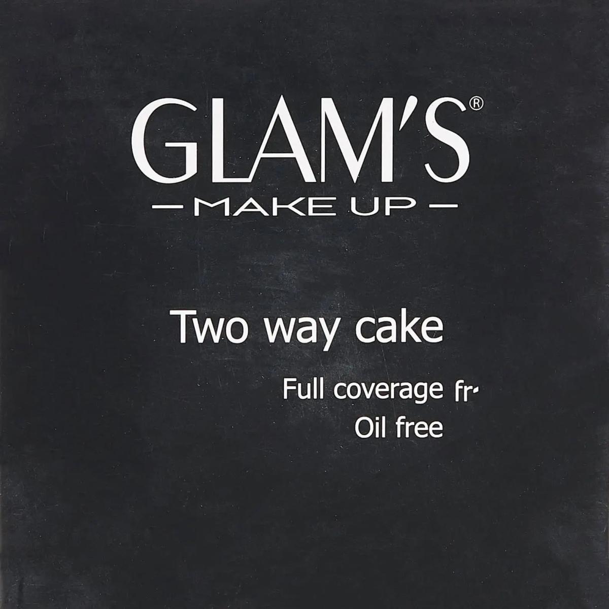 GLAM’S Glams Two Way Cake Poudre pour le visage + Fond de teint (202-Sweet Beige)