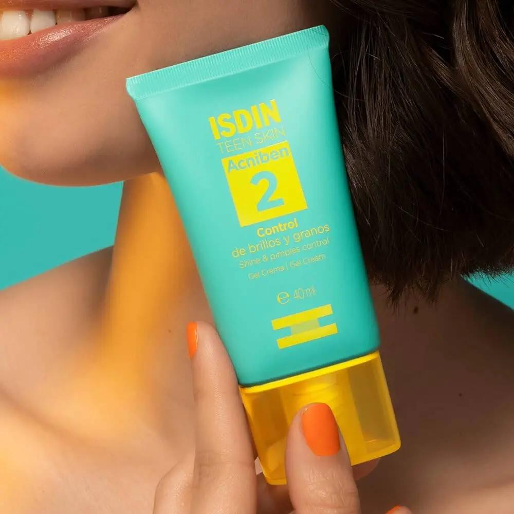 Isdin Acniben Teen Skin Gel Cream | Shine And Acne Control | 1 X 40Ml