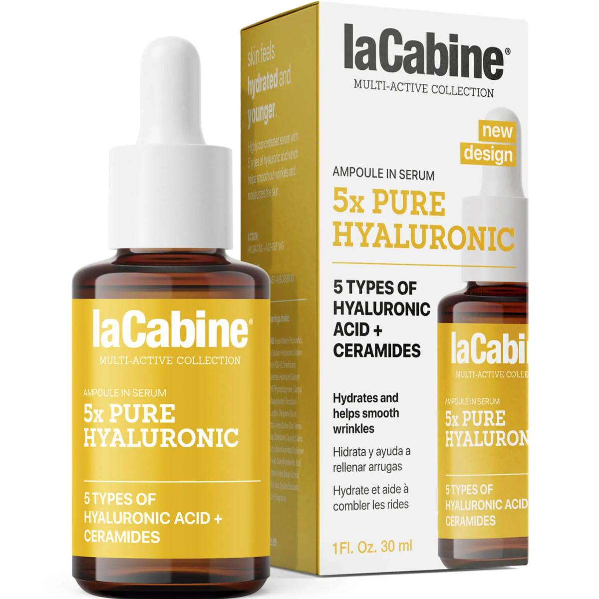 La Cabine Sérum 5X PURE HYALURONIC Soin du visage hydratant 30ML