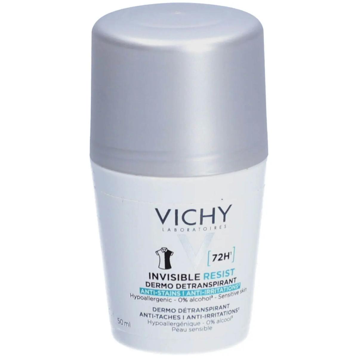 Vichy Déodorant Invisible Resist Dermo-Détranspirant 72H Roll-On 50 ml
