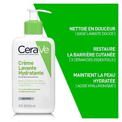 CeraVe CREME LAVANTE HYDRATANTE 236ML