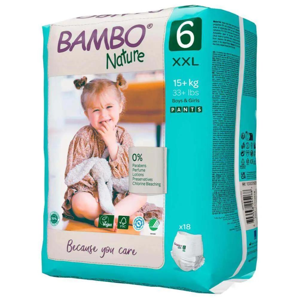BAMBO NATURE CULLOTE TAILLE 6 15+ kg 18 unites