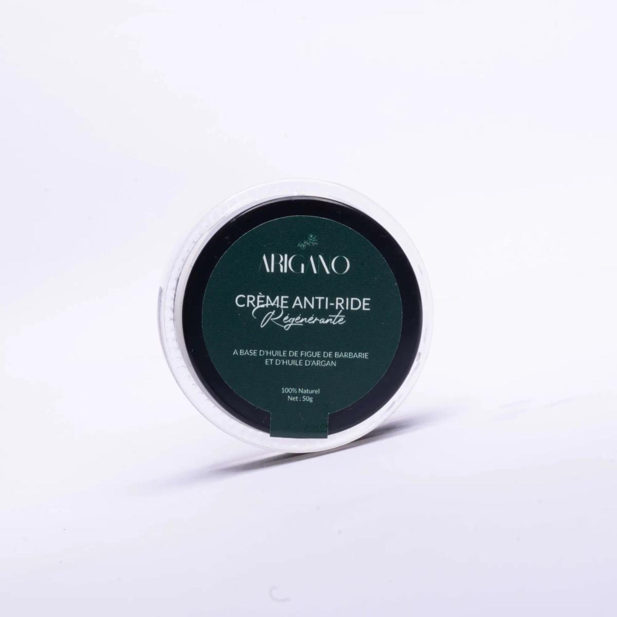 ARIGANO Crème Anti-ride Régénérante à l'huile de Figue de Barbarie 50G