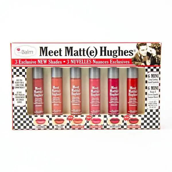 THE BALM MEET MATTE HUGHES MINI KIT 8 NUDE LIPSTICK