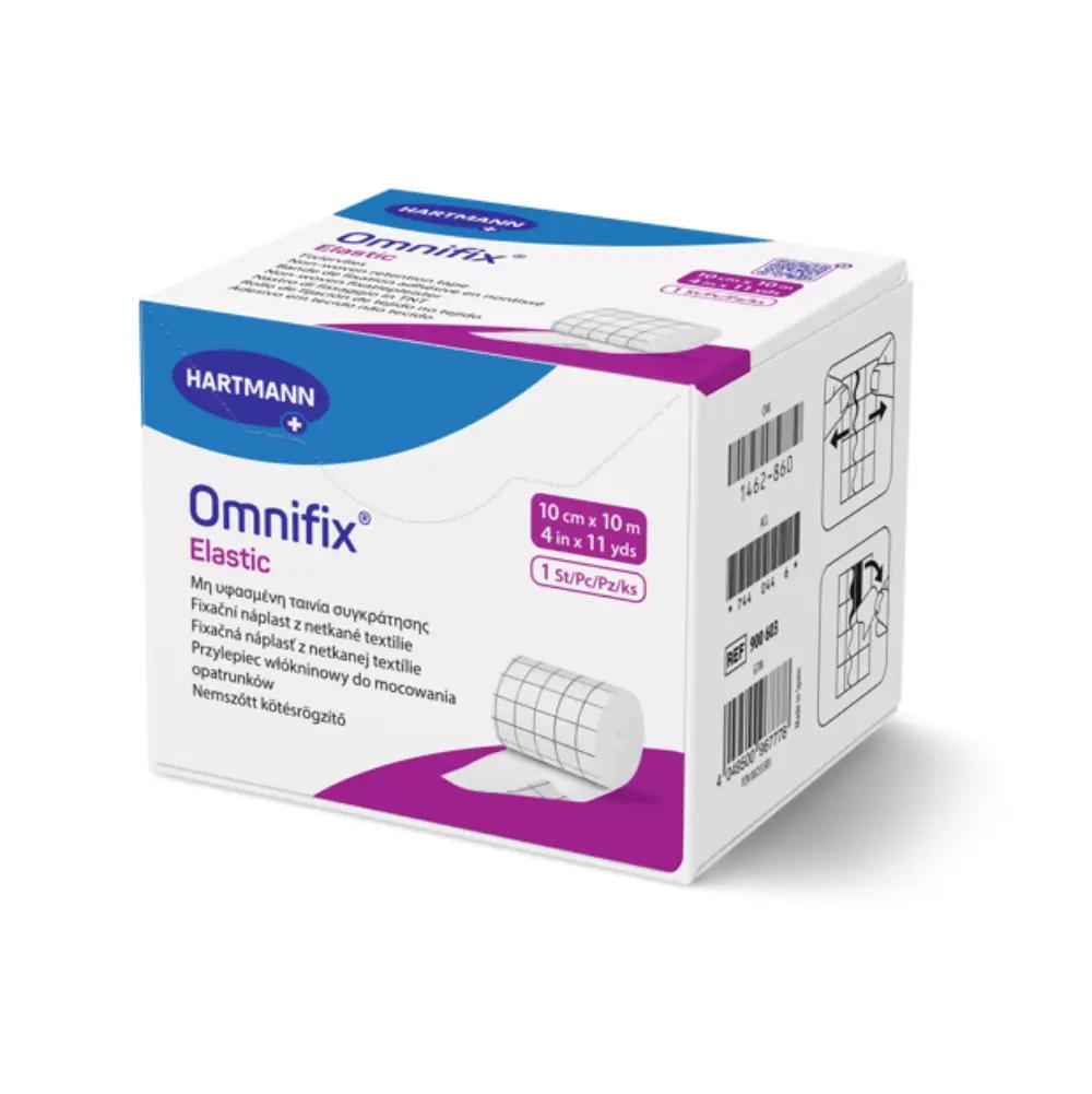 Hartmann OMNIFIX Elastic 10 m x 10 cm Bande Adhésive Multi Extensible en Non Tissé Bte/1 Rouleau