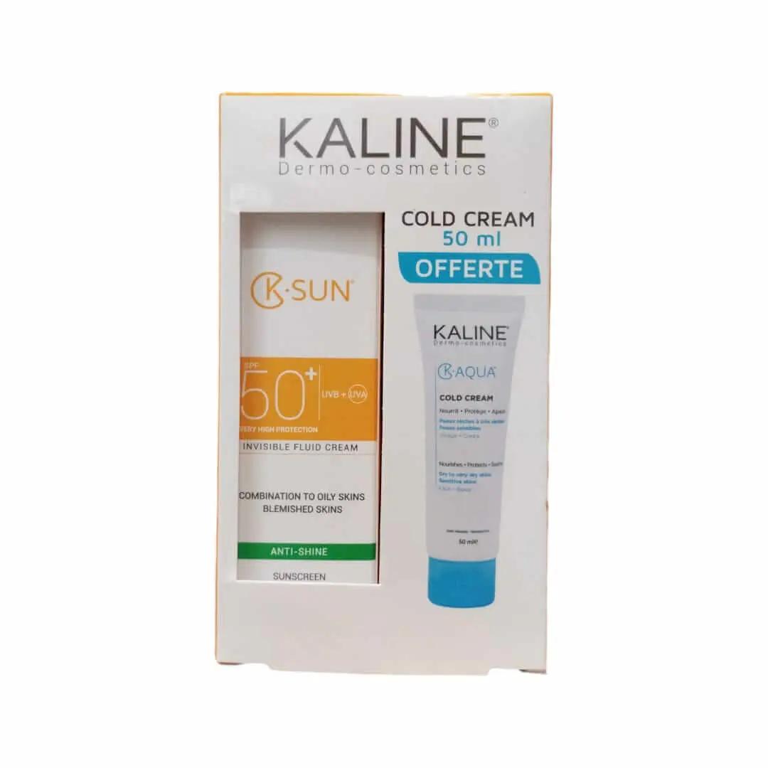 kaline k.sun invisible pack + cold creme