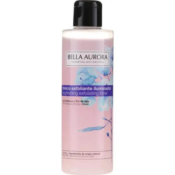 Bella Aurora, Tonique Exfoliant Illuminateur, Tonique Hydratant, Tonique Anti-Ténèbres Hydrate, Purifie et Revitalise la Peau (Tonique Exfoliant Éclaircissant 200 ml)
