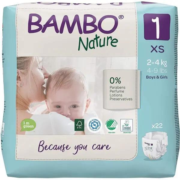 BAMBO NATURE T1 (2-4KG) | 22 Unités