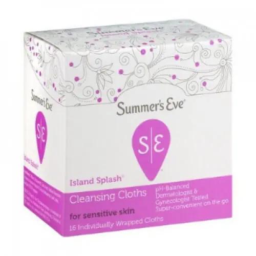 SUMMER'S EVE CLEANSING CLOTHS ISLAND SPLASH 16 UNITÉS
