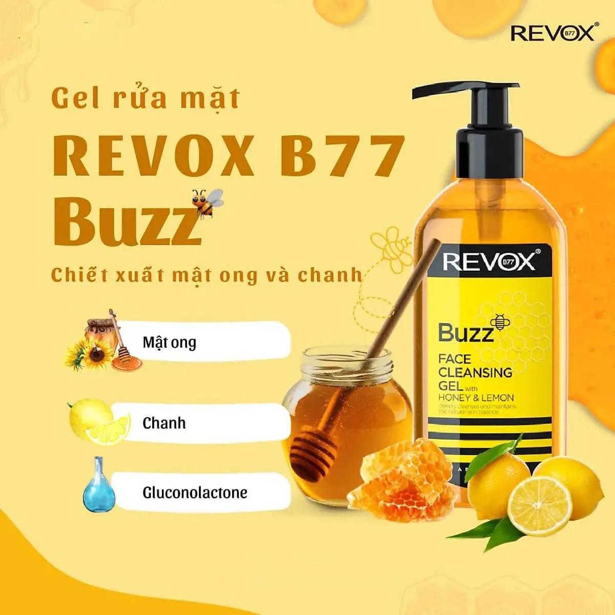 REVOX Gel nettoyant visage Buzz 180 ml