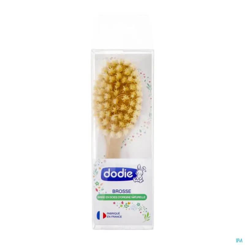 BROSSE À CHEVEUX À BRINS EN SOIE NATURELLE