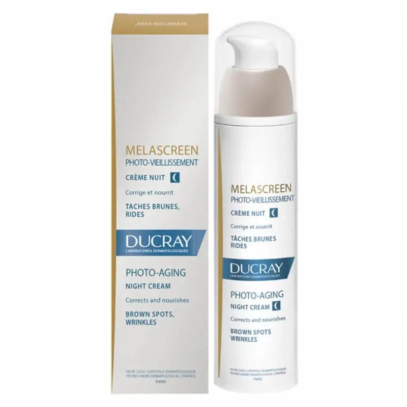 Ducray MELASCREEN PHOTO-VIEILLISSEMENT Crème Nuit 50ml Taches Brunes, Rides