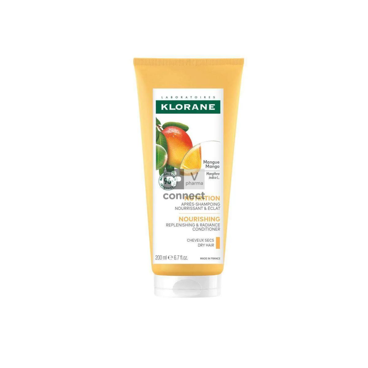 Klorane NUTRITION BAUME APRES-SHAMPOOING AU BEURRE DE MANGUE 200ML