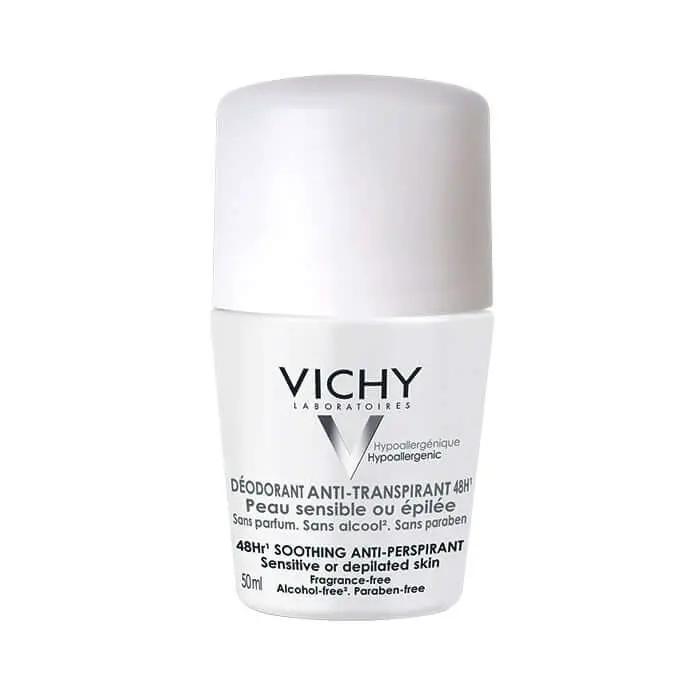 Vichy DÉODORANT ANTI-TRANSPIRANT BILLE 48H PEAUX SENSIBLES OU EPILÉES 50ML