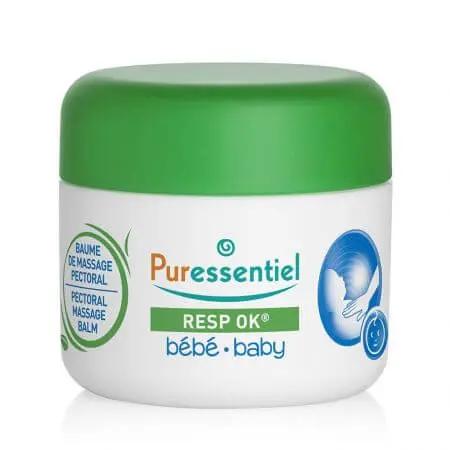 PURESSENTIEL Resp Ok Baume de massage pectoral bébé 30ml