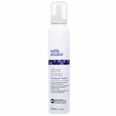 MILK SHAKE Silver Shine Leave-In Conditioning Whipped Cream for Blonde/Grey Hair