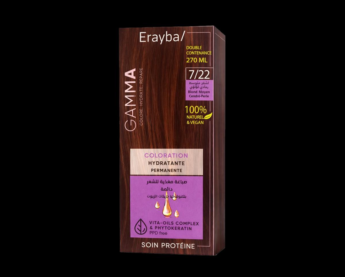 Erayba Gamma Coloration Permanente Blond Chocolat Doré Teinture Cheveux Hydratante 270ml