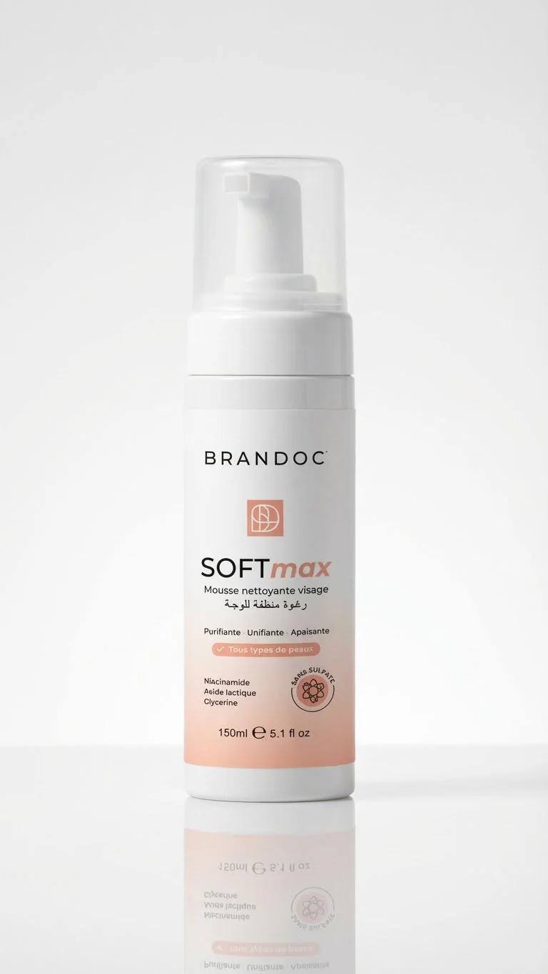 BRANDOC SOFTmax Mousse Purifiante du Visage Sans Sulfates