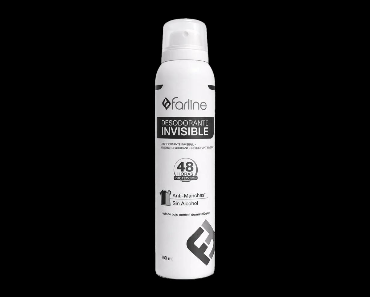 Farline Déodorant Invisible Anti-Taches 48h Sans Alcool 150 ml