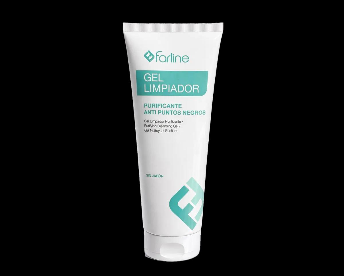Farline Gel Nettoyant Purifiant Anti Points Noirs Gel Limpiador Purificante Sans Savon Nettoyage Visage 200 ml