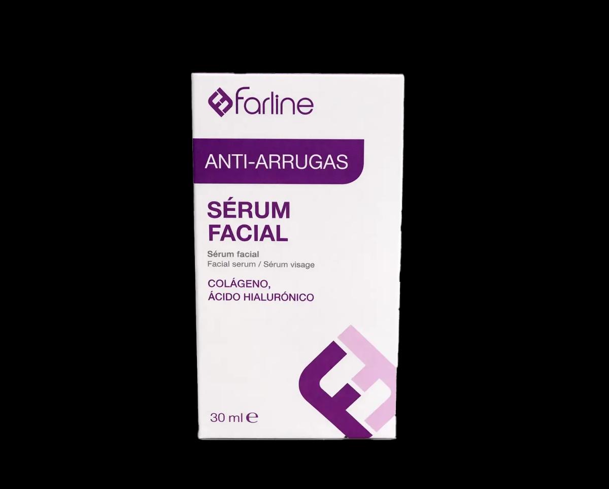 Farline Sérum Facial Anti-Rides Collagène & Acide Hyaluronique Sérum Anti-Âge Visage 30 ml
