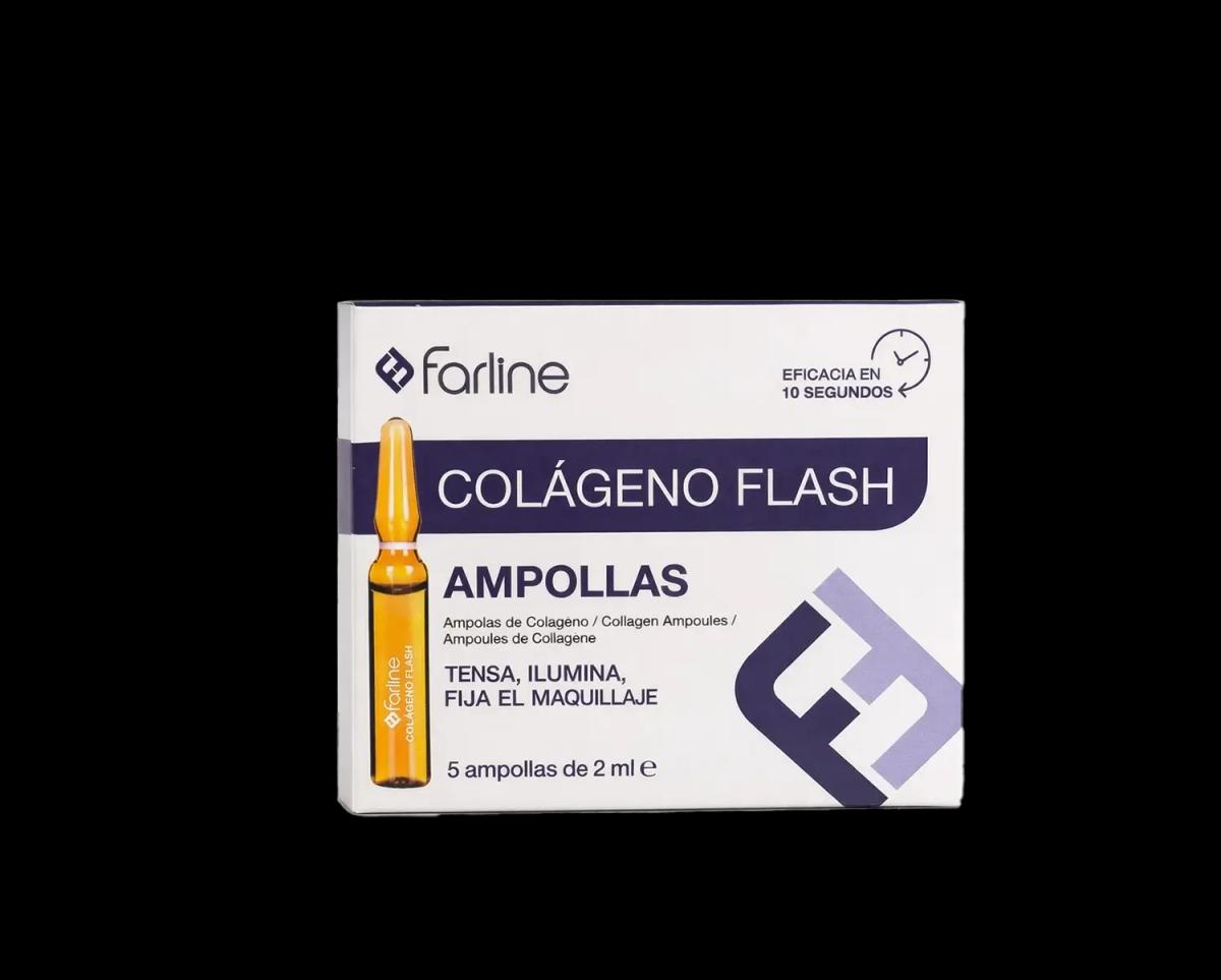 Farline Colágeno Flash Ampollas Ampoules Collagène Effet Lift & Éclat 5 × 2 ml