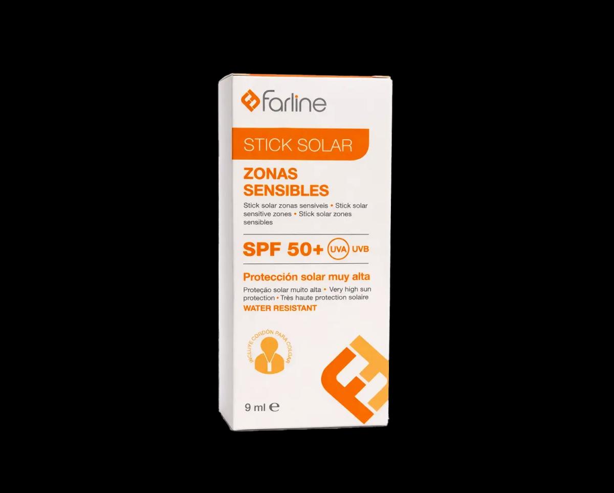 Farline Stick Solaire Zones Sensibles SPF 50+ Protection Solaire Très Haute 9 ml