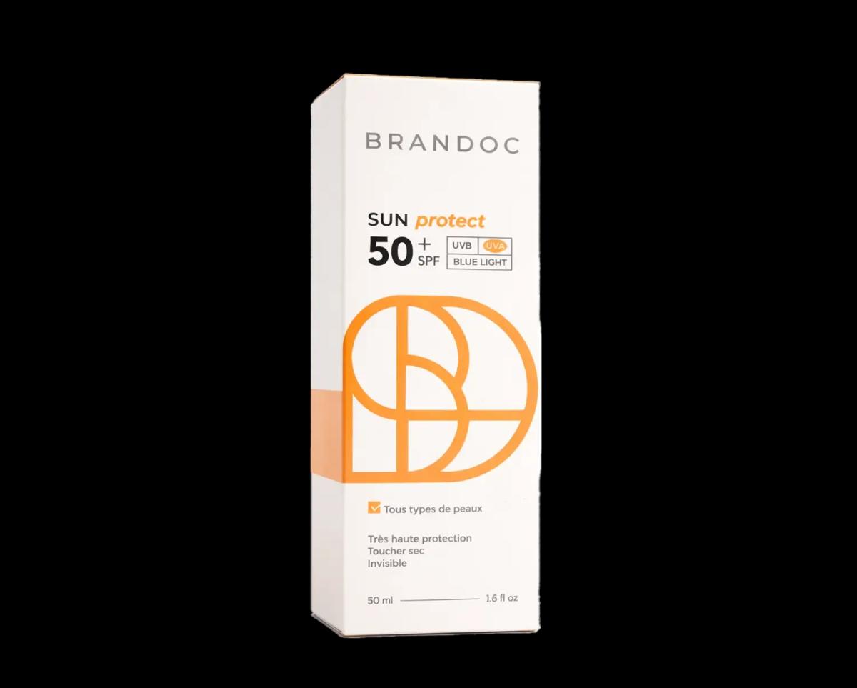BRANDOC crème Solaire Visage Sun Protect SPF 50+
