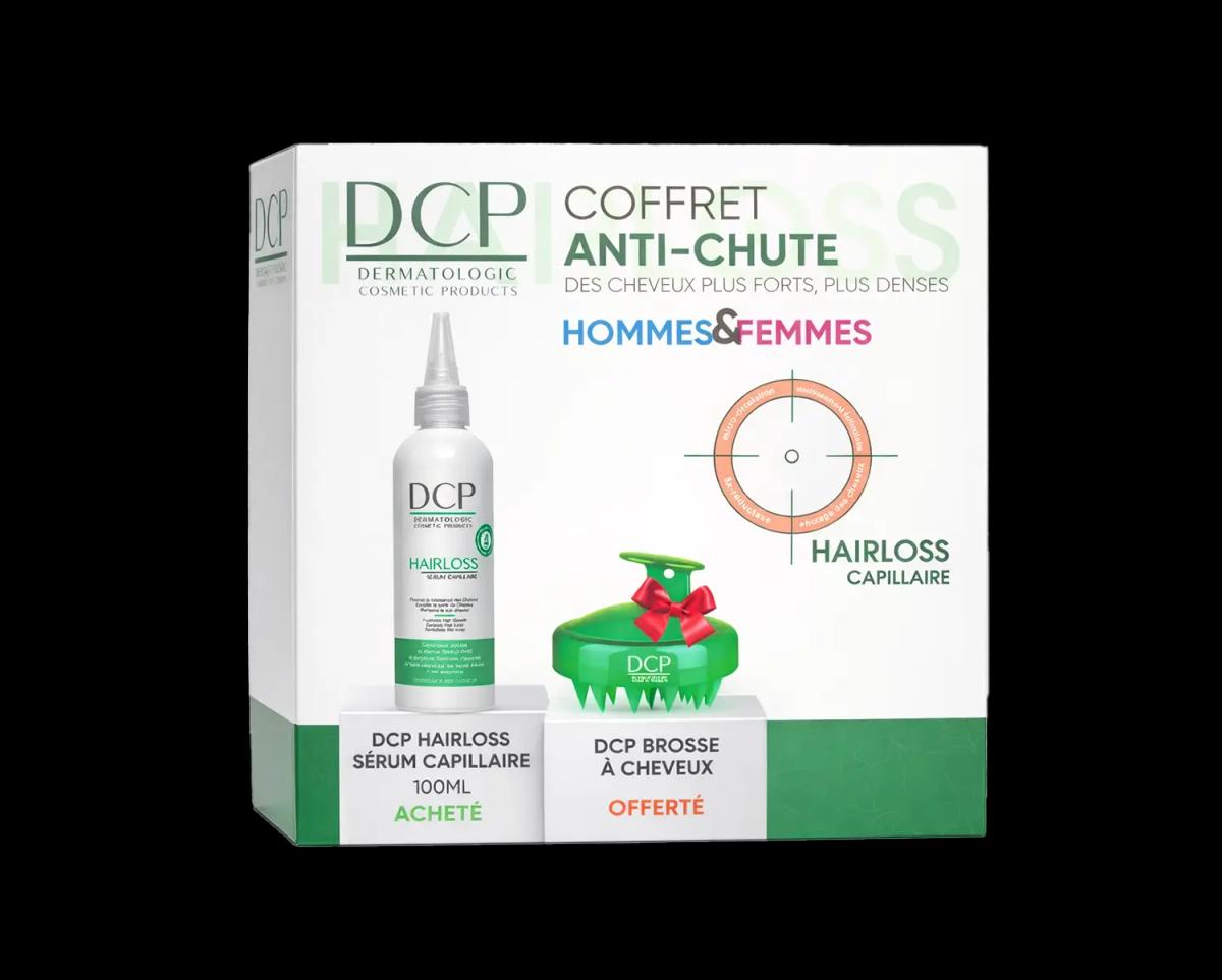 DCP Coffret Anti-Chute Cheveux Sérum Capillaire Hairloss 100ml + Brosse Massante Offerte
