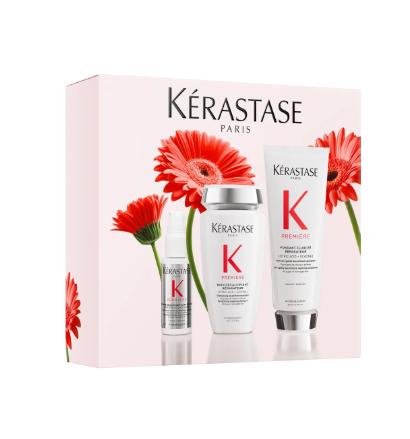 Kérastase KERASTASE PREMIÈRE Coffret trio traitement pré-shampoing, shampoing et soin pour cheveux abîmés