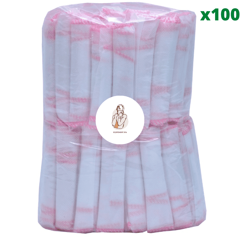 String Jetable Femme x100 Non-Tissé Blanc