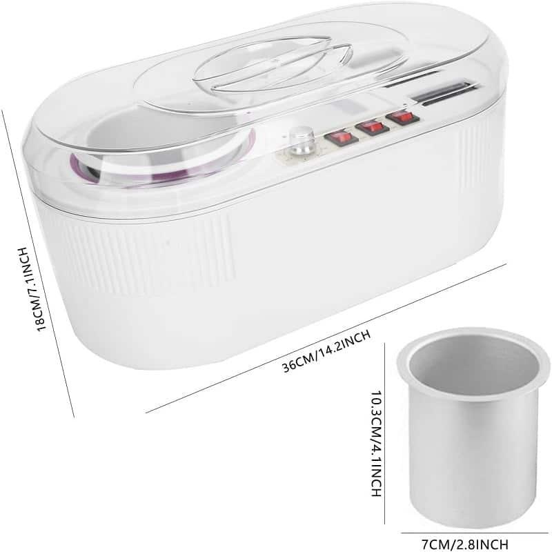 Chauffe Cire Professionnel 4 en 1 Cuve 800 ml + 3 Roll-On