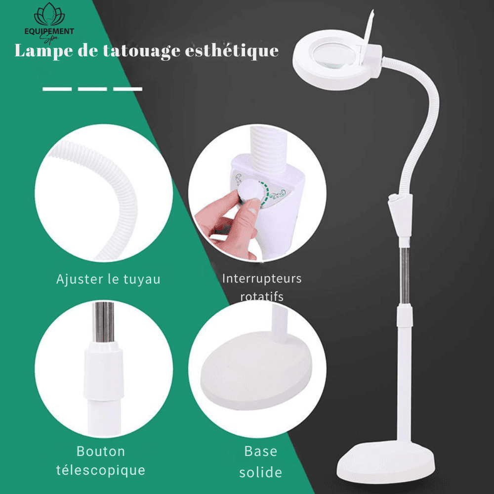 LAMPE LOUPE LED SUR PIED PROFESSIONNELLE