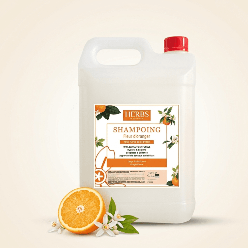 Shampoing 5 Litres Professionnel Fleur d'Oranger