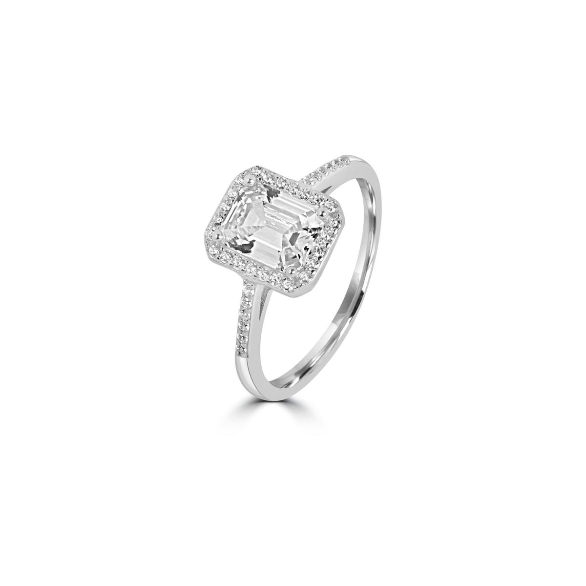 Bague Rectangulaire brillant